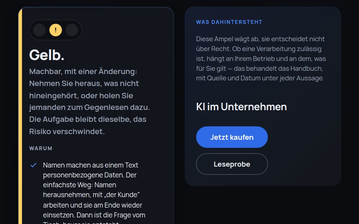 So sieht das Ergebnis aus: Darf das hinein?